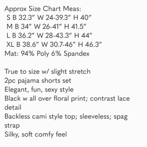 Pajama Set Cami and Shorts - Picture 5 of 5